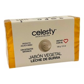 Kit 25 Pzs Jabón Vegetal Leche De Burra 100g Glicerina
