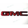 Auto GMC OVERLAY Front Gloss Black Red GMC Emblem Sierra