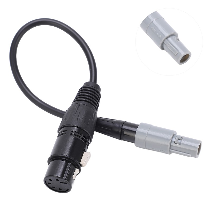 Aviation Headset Adapter 6pin LEMO to 5pin XLR High Density