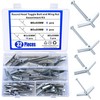 Toggle Dowels and Drywall Screws Set, 32 Pieces M3/M5/M6 Toggle