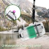 SKRFIRE Electric Lighters Transparent Waterproof Dual Arc Lighter with LED