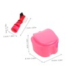 TOVINANNA 2sets Dentures Cleaning Case with Brush Portable Dentures Bath