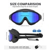 NSSIW Goggles Swimming Adult Swim-Goggles: Wide View with UV400 Protection