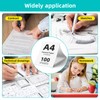 (100 Sheets) A4 Foldable Thermal Paper, BPA-Free, Quick-Drying Thermal Paper