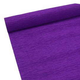 Premium Crepe Paper Roll for Flower Making White Green Pink Crepe Paper Sheets Streamer,10in Width, 8ft Length (Purple)