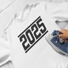 2025 Iron-On Decal, Custom Vinyl Transfer for New Years Graduation