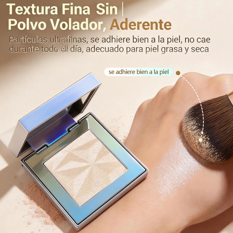 Artmiss Lluminador Compacto Polvo Ultrafino No Marca Poros