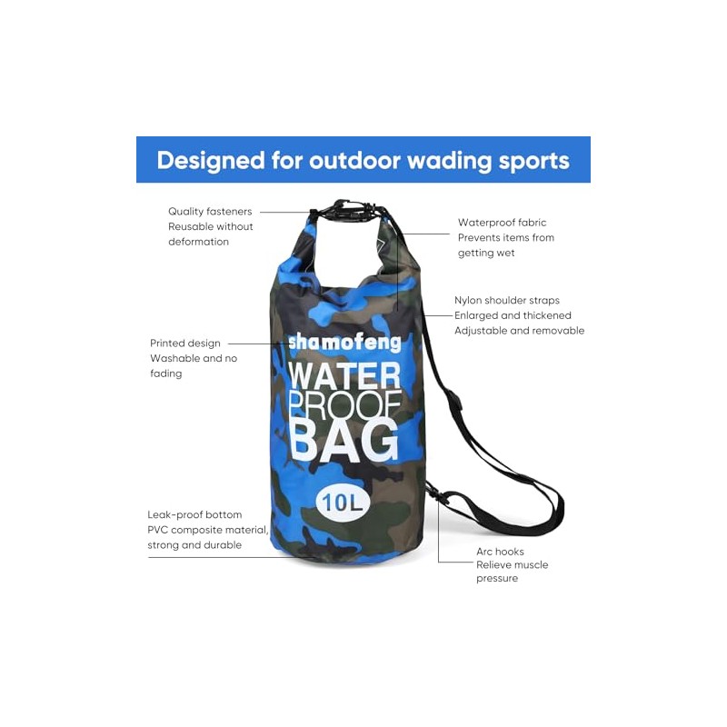 Bolsa seca impermeable de 5 l/10 l/15 l/20 l/30 l/mochila