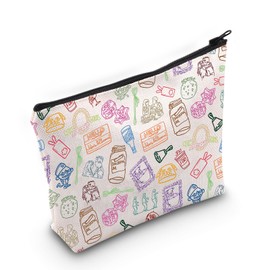 PYOUL TV Show Inspired Gift Jess Nick Schmidt Cece Winston Makeup Bag Jessica Day Cosmetic Bag Cosplay Merch (Cece Winston Bag)