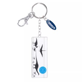 Universal Studios Jurassic World Biosyn Chart Keychain