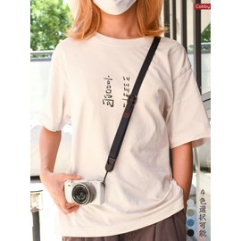 [Cobby] Camera Strap 20mm Width Anchor Links Adjustable for SLR Mirrorless Cameras Digital Cameras and More with Quick Release Plate (Black)