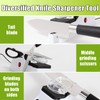 Gusneck Electric Knife Sharpener,(USB) Double Sided Knife Sharpener,Quick Sharpening &
