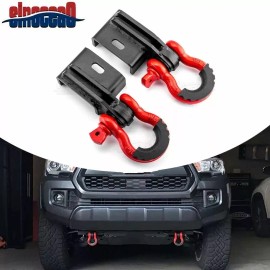 Sinocea0 For 2009-2022 2023 Toyota Tacoma Front Tow Hook Bracket + D-Ring Shackles