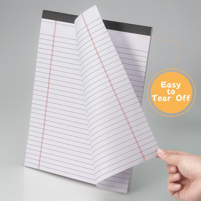 ZZTX Legal Pads 8.5 x 11 Inch White Writing Notepad,