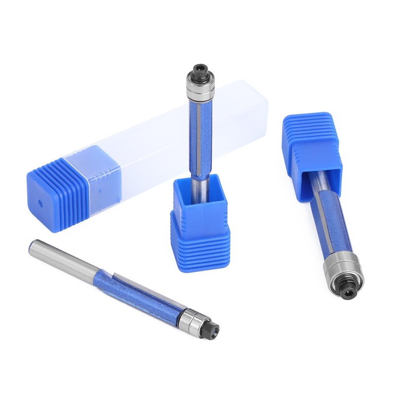 Yuentoen 4 Piece Flush Cutter Set, Blue Flush Cutter 1/4