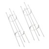 2 Sets Vines Climbing Support Balcony Outdoor Steel Pipe Plant