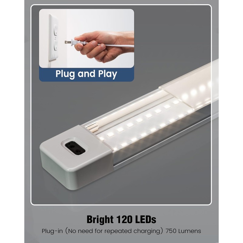 MYPLUS 36 Inch Under Cabinet Lights with Hand Wave, Under