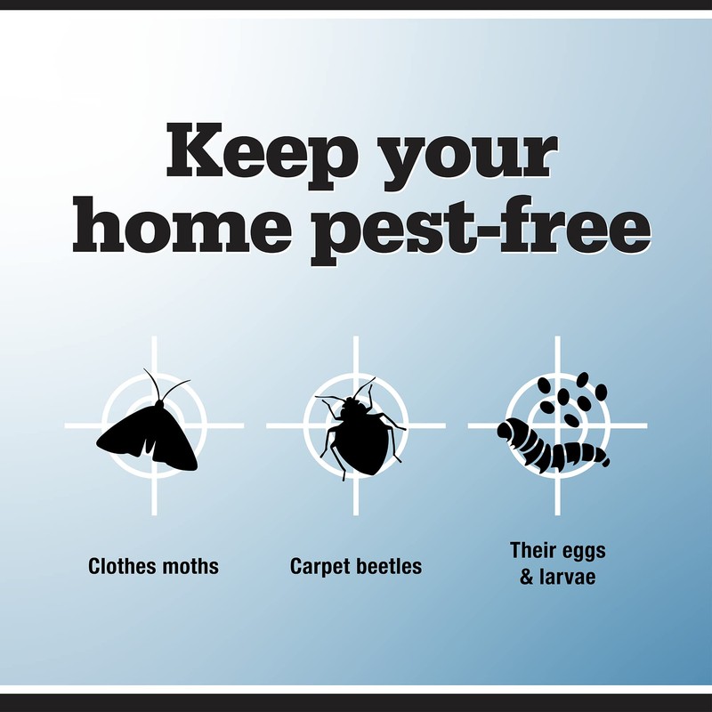 Reefer-Galler NO Moth Closet Hanger Refill Kills Clothes Moths, Carpet