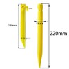 24 x Plastic Tent Pegs 220mm + 12 Pieces 150mm