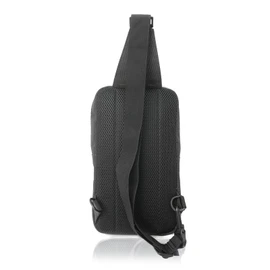 Outdoor Products Vertical Body Bag, Square, Luminous, Large Capacity, Suitable for Left and Right Shoulders, Solid Color, Black