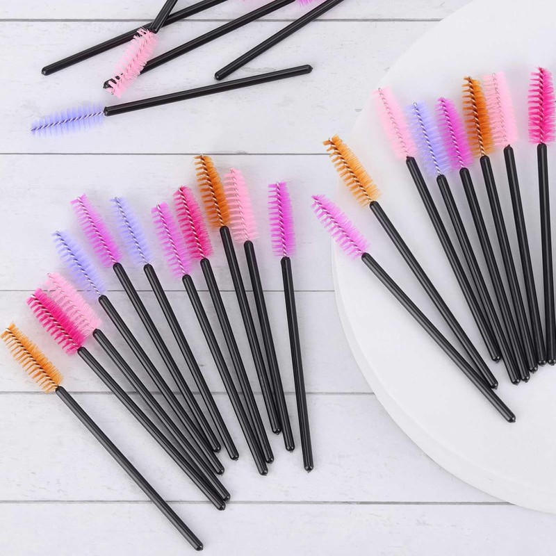 Tbestmax 1000 Varitas de Mascara Desechables Cepillos de Pestañas Spoolies