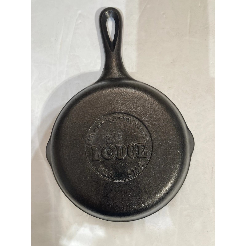 Lodge Mini CAST IRON SKILLET PAN 3.5" Inch 5MS Spoon