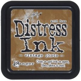 Ranger Tim Holtz DIS-19527 Distress Pad, Vintage Photo, Brown, 3 x 3 x 0.75