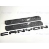 GMC Overlay 3PCS Gloss black Door Rear Elevation Canyon Emblems