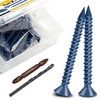 Mywish 100Pcs 3/16 x 1-3/4 Concrete Screws, Stucco Anchors with