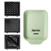 AROMA® 3-in-1 Panini Press, Sandwich Grill, and Waffle Maker with