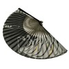 Hana-Kanzashi 6024 Men's Folding Fan, Tiger, White Tiger, Tiger Pattern,