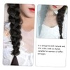 Vaguelly Long Braided Ponytail Extension with Hair Tie Synthetic Hairpiece