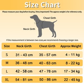 Funfox Dog Harness for Medium Dogs, No-Pull Harness, Adjustable Anti-Pull Chest Harness for Medium Dogs, Safety Harness, Breathable Dog Harness, Red, M