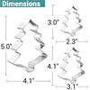 JOB JOL Cookie Cutters 3 PCS, Christmas Cookie Cutters, Christmas