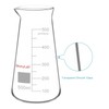 stonylab Glass Beaker, High Borosilicate Glass Triangular Beaker with Spout,