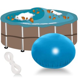 AMSNINK Round Pool Cushion for Winter, 120 x 120 cm, High Quality Air Cushion Pool, Perfect for Pool Cushion Winter, Protects Against Freezing & Snow Accumulation, Durable PVC Material