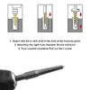Kigauru 6Pcs Damaged Screw Extractor Set Steel Screw Remover 1/4