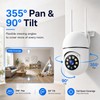 Hawkray 2 Pack Indoor Home Security Camera, Plug-in WiFi, 2.4&5GHz
