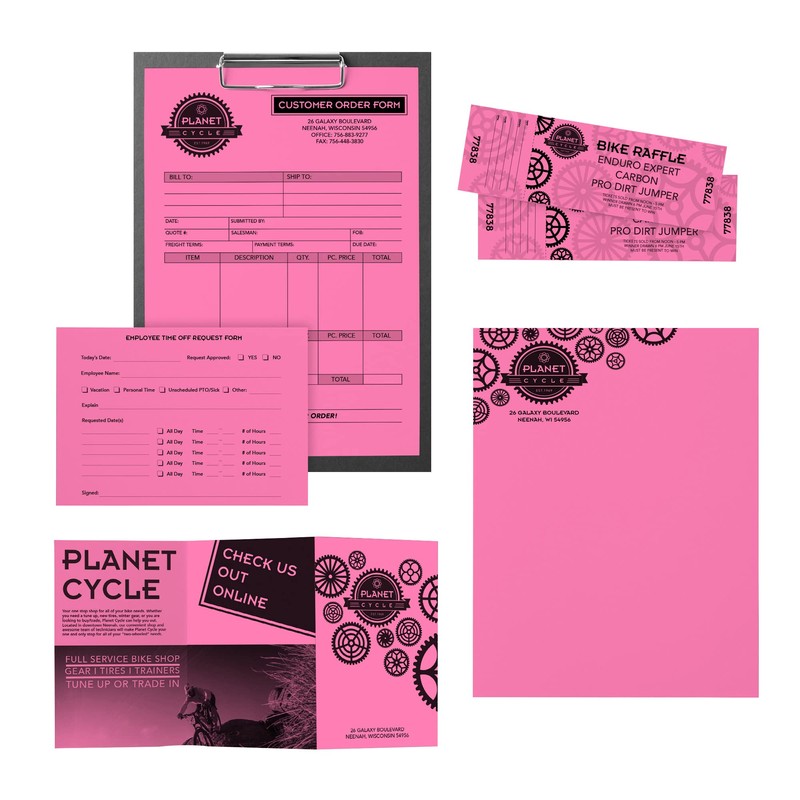 Bright Color Paper, Neenah Astrobrights®, Letter Paper Size, 24 Lb,