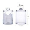 Feelava 3 Pcs Clear Acrylic Cotton Ball Holder Cotton Swab