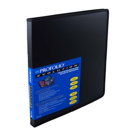 Itoya ProFolio Evolution 9x12 Black Photo Album Book with 48 Pages - Photo Album Art Portfolio Folder for Artwork - Picture Book Portfolio Binder - Presentation Binder Photo Book
