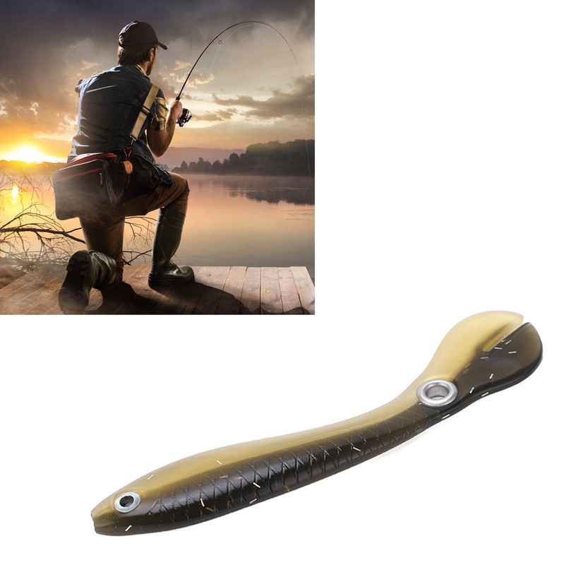 5pcs/set 10cm 6g Soft Lure with 3D Eyes Enlarged Tail