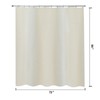 YISURE Beige Cotton Shower Curtain 72x84 Inch, Natural Extra Long