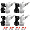 4 Pairs Ball Lock Keg Quick Disconnect, 5/16” & 1/4”