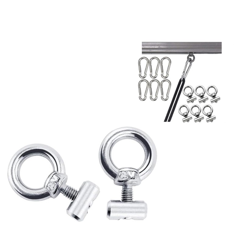 GQunit 6Pcs Awning Rail Stoppers 6mm, Awning End Stops for
