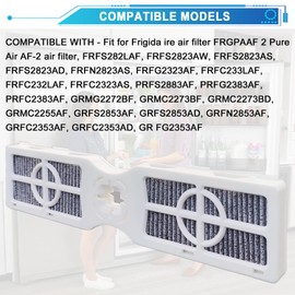 DDBSUN FRGPAAF2 PureAir Air Filter for Frigidaire FRGPAAF2 PureAir AF-2, Compatible with FRFC2323AS, FRFC232LAF, FRFC233LAF, FRFG2323AF, FRFN2823AS (4 Packs)