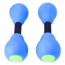 Women Aquatic Dumbbells Floating Muscle Building Quickly Drying Water Weights for Fitness Blue