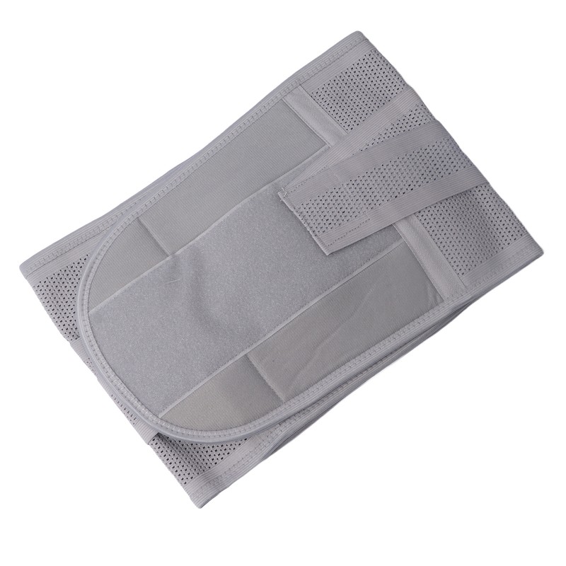 XL Back Brace Grey Breathable Removable Lumbar Support Back Brace