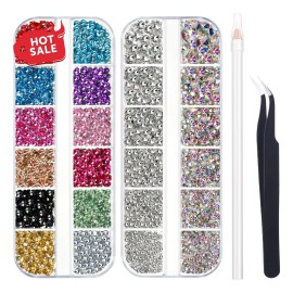 BTYBOX;Strass de Uñas;Decoración para Uñas 4488pcs Decoracion De Uñas Piedritas Decorativas Strass Kit