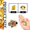 TOAOB 12000pcs Gold Tone Table Scatter Crystals Acrylic Diamonds Rhinestones